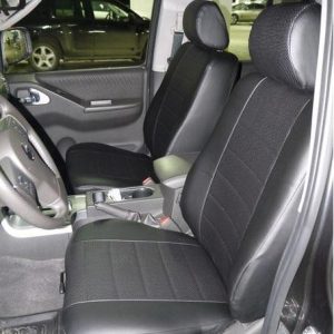 Nissan Navara jeep seat covers anthracite sports fabric- 2 fronts
