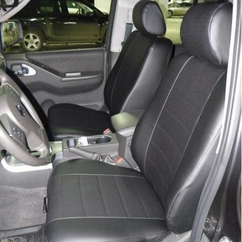 Nissan Navara jeep seat covers anthracite sports fabric- 2 fronts