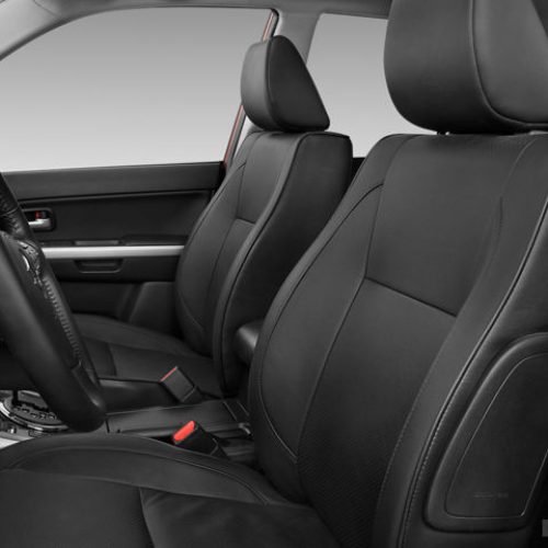 Suzuki Grand Vitara Jeep seat covers in anthracite with leatherette trim – 2 fronts