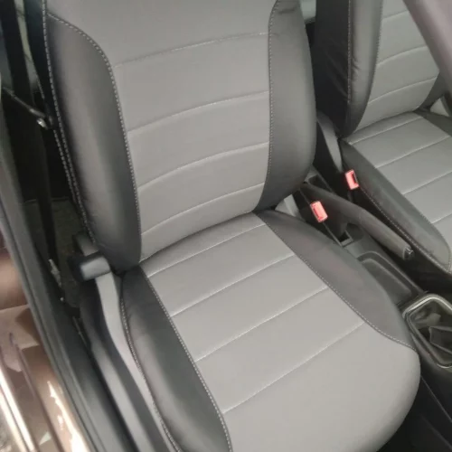 Toyota Landcruiser jeep seat covers deluxe waterproof grey – 2 fronts