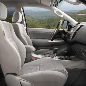 Toyota Hilux jeep seat covers anthracite sports fabric- 2 fronts