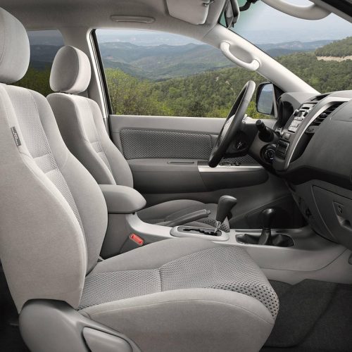 Toyota Hilux jeep seat covers anthracite sports fabric- 2 fronts