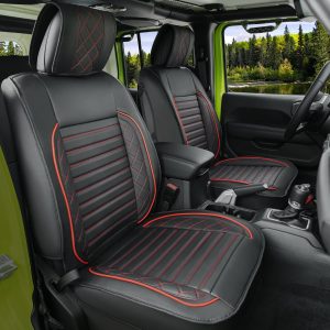 Ford Ranger Jeep seat covers deluxe waterproof grey - 2 fronts