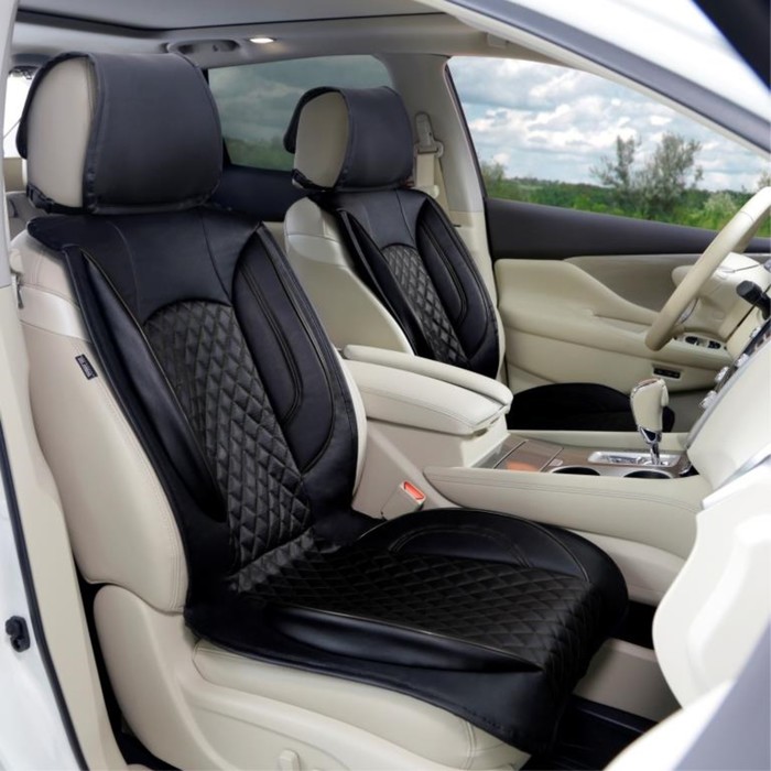 Kia Sorrento Jeep seat covers deluxe waterproof grey - 2 fronts