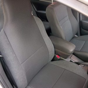 Toyota Landcruiser jeep seat covers anthracite sports fabric- 2 fronts