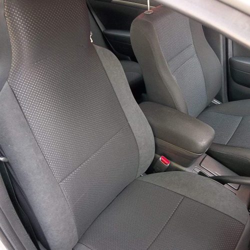 Toyota Landcruiser jeep seat covers anthracite sports fabric- 2 fronts