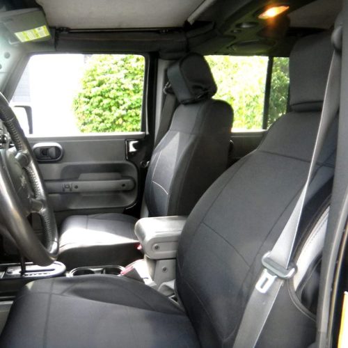 Mitsubishi L200 jeep seat covers anthracite sports fabric- 2 fronts