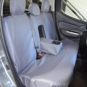 Mitsubishi L200 Jeep seat covers deluxe waterproof black - 2 fronts