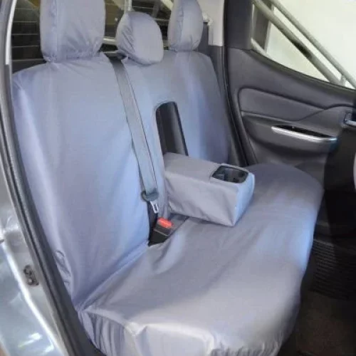 Mitsubishi L200 Jeep seat covers deluxe waterproof black – 2 fronts