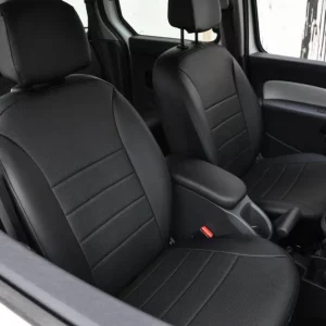 Land Rover Free Lander jeep seat covers anthracite cloth fabric with red bolsters- 2