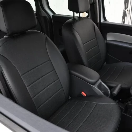 Land Rover Free Lander jeep seat covers anthracite cloth fabric with red bolsters- 2