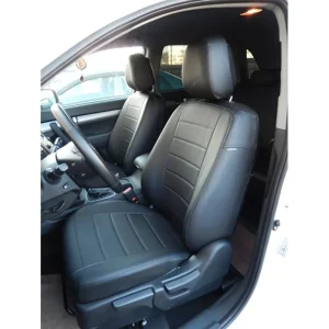 Nissan Navara Jeep seat covers deluxe waterproof black - 2 fronts