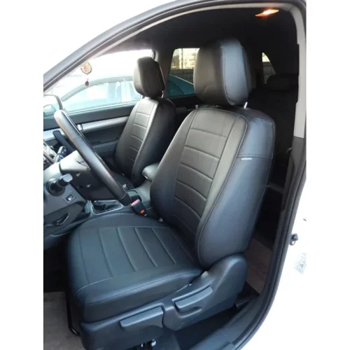 Nissan Navara Jeep seat covers deluxe waterproof black – 2 fronts