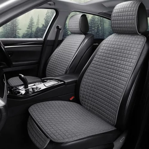 Mitsubishi Pajero jeep seat covers anthracite sports fabric- 2 fronts