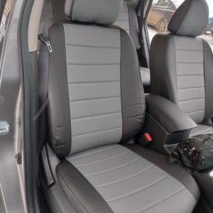 Toyota Hilux jeep seat covers deluxe waterproof grey - 2 fronts