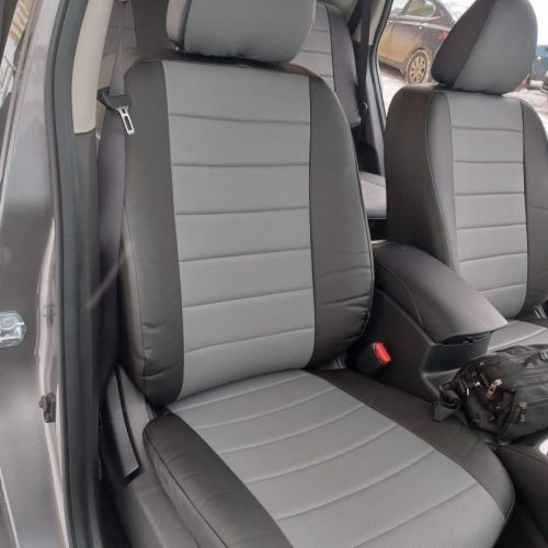 Toyota Hilux jeep seat covers deluxe waterproof grey – 2 fronts