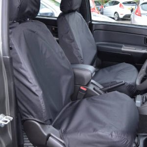 Isuzu Rodeo Denver Jeep seat covers deluxe waterproof grey - 2 fronts