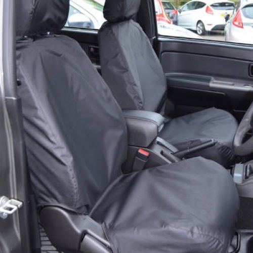 Isuzu Rodeo Denver Jeep seat covers deluxe waterproof grey – 2 fronts