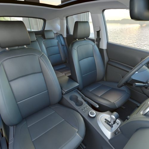 Ford Kuga Jeep seat covers in anthracite with leatherette trim – 2 fronts