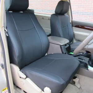 Toyota Landcruiser Jeep seat covers deluxe waterproof black - 2 fronts