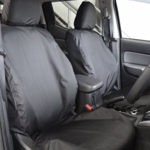 Mitsubishi L 200 Jeep seat covers deluxe waterproof grey - 2 fronts