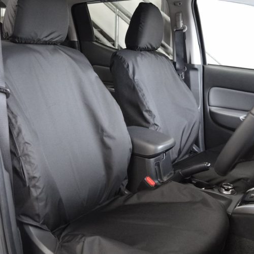 Mitsubishi L 200 Jeep seat covers deluxe waterproof grey – 2 fronts