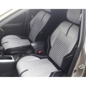 Nissan Terrano 2 Jeep seat covers deluxe waterproof grey - 2 fronts